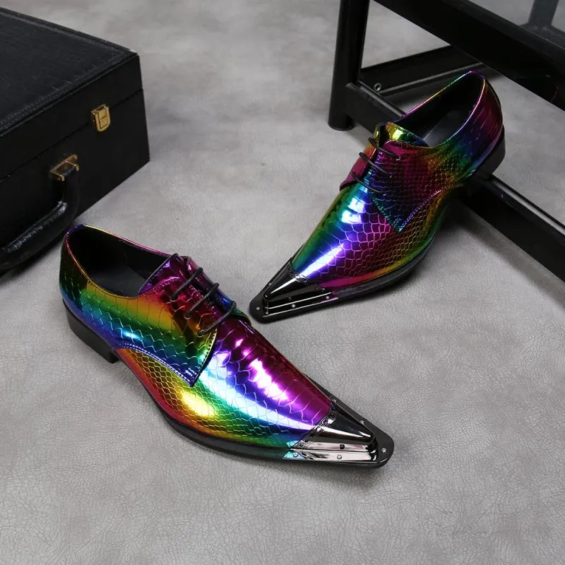 Party Men Oxford Shoes Real Leather Wedding Formal Shoes