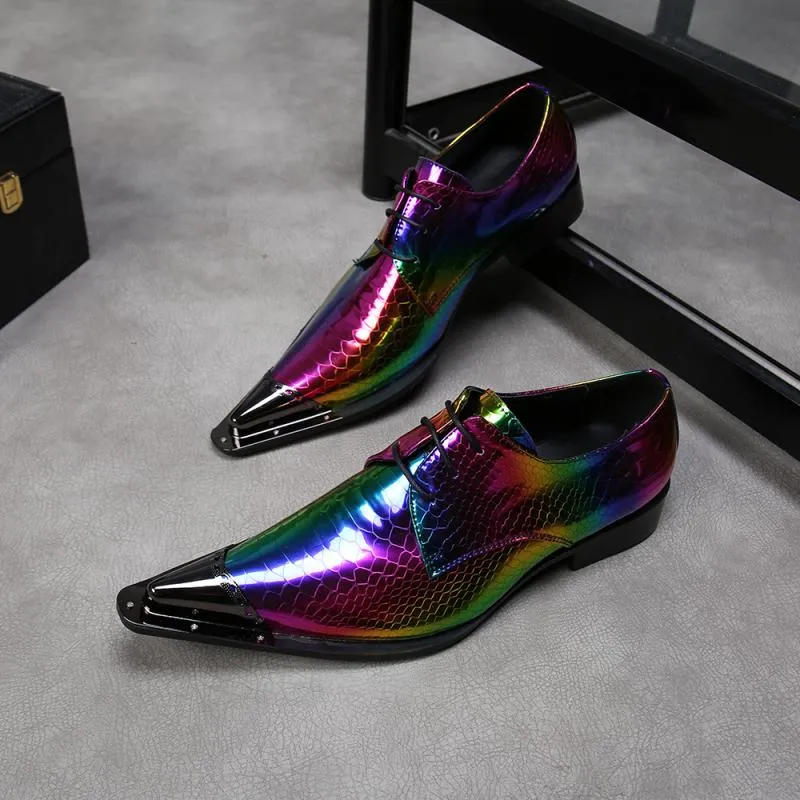 Party Men Oxford Shoes Real Leather Wedding Formal Shoes