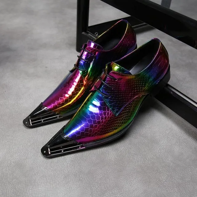 Party Men Oxford Shoes Real Leather Wedding Formal Shoes