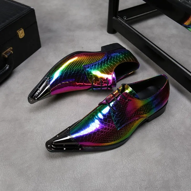 Party Men Oxford Shoes Real Leather Wedding Formal Shoes