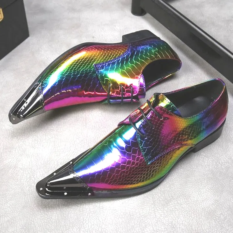 Party Men Oxford Shoes Real Leather Wedding Formal Shoes