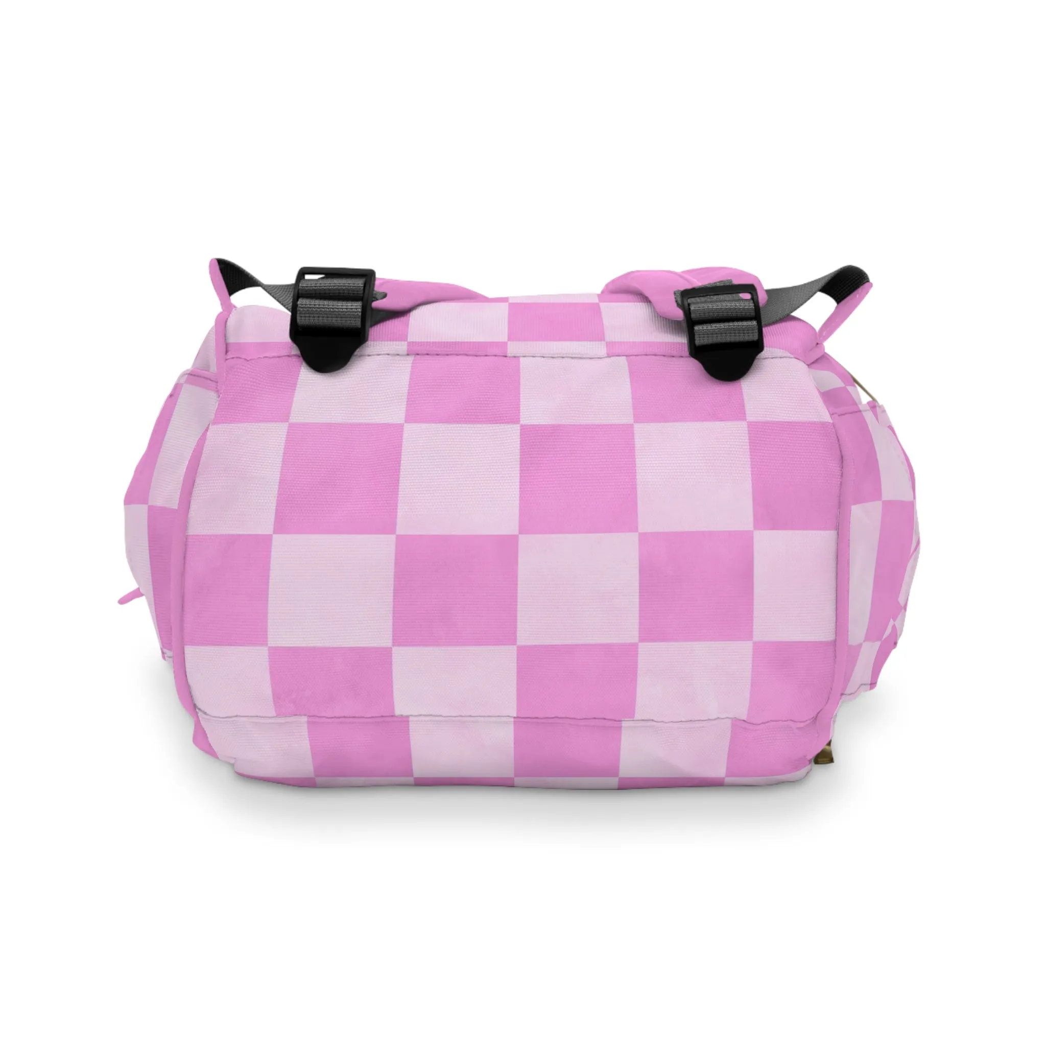 Pastel Checkers Diaper Backpack - Chic & Practical Baby Bag with Checkerboard Patterns, Perfect for Minimalist Parents