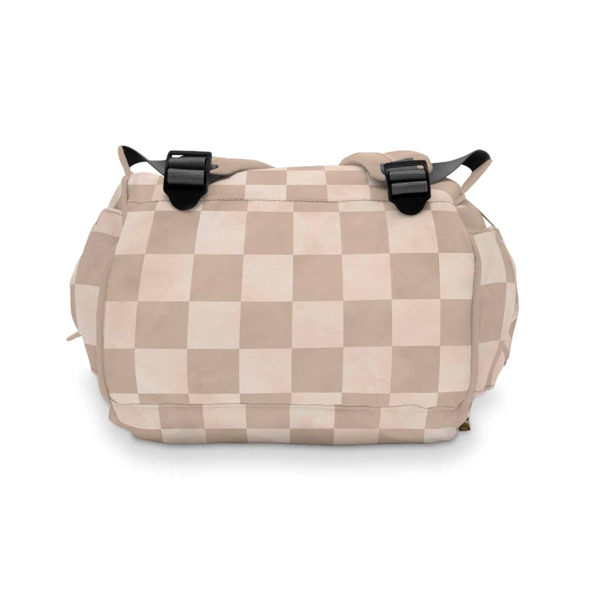 Pastel Checkers Diaper Backpack - Chic & Practical Baby Bag with Checkerboard Patterns, Perfect for Minimalist Parents