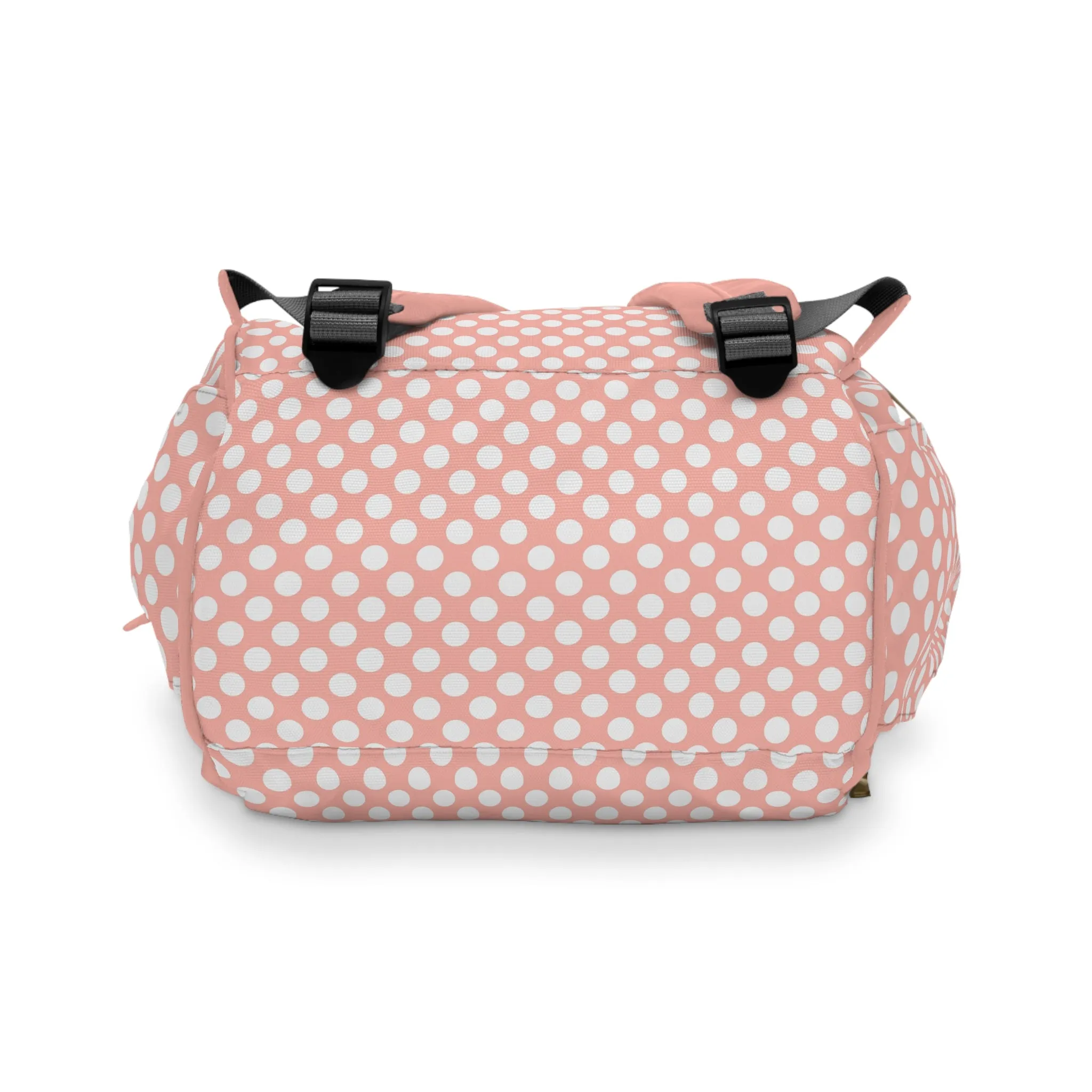 Pastel Polka Dot Diaper Backpack - Stylish & Multifunctional Baby Bag with Polka Dot Patterns, Perfect for Trendy Parents