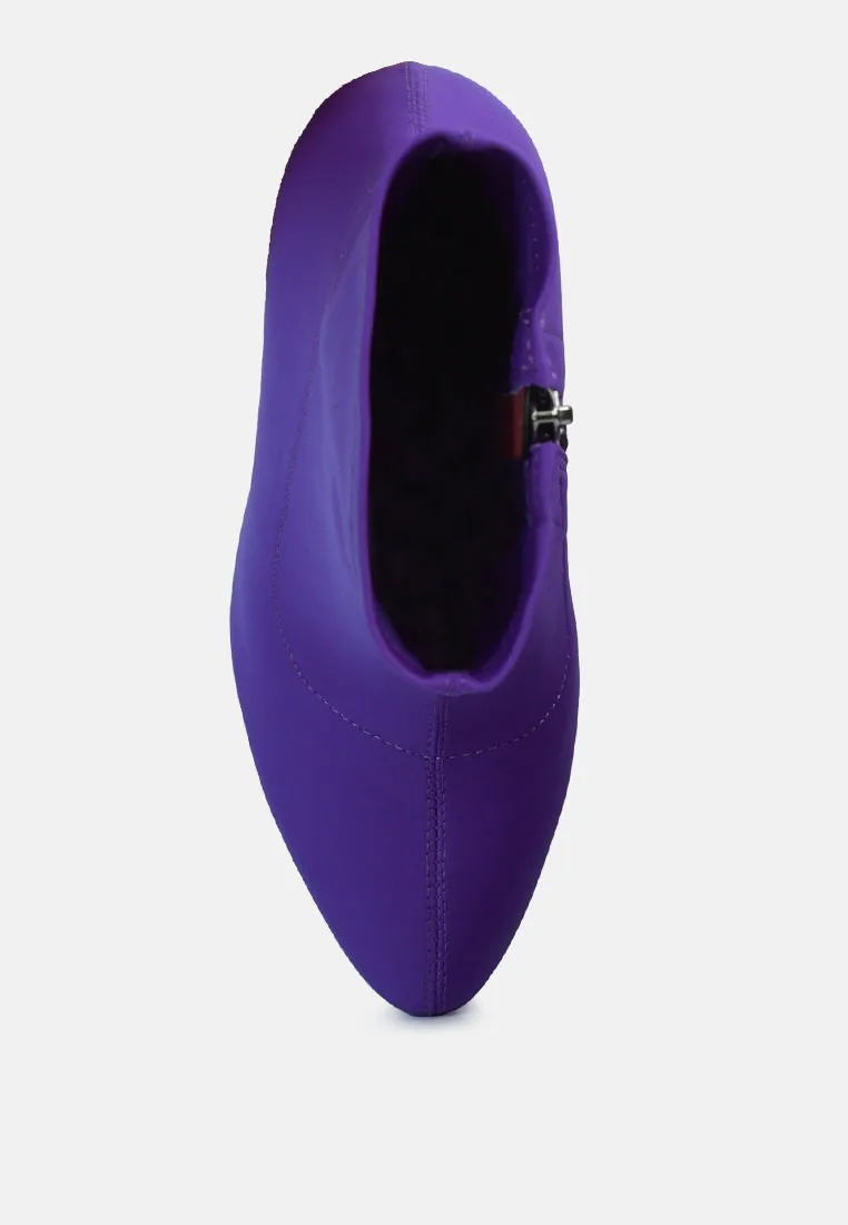 Patotie Lycra High Heel Ankle Boots By Ruw