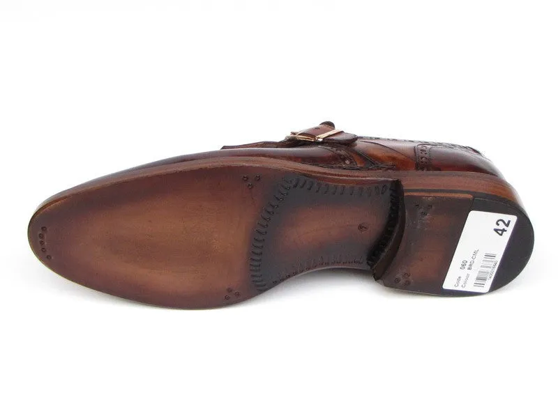 Paul Parkman Brown Wingtip Monkstrap Brogues