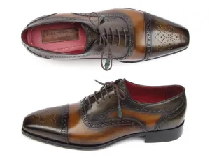 Paul Parkman Men's Hand-Painted Captoe Oxfords
