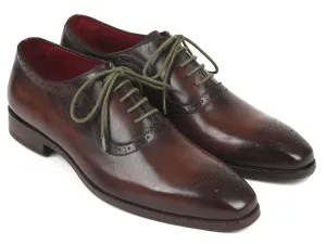 Paul Parkman Men's Medallion Toe Oxfords in Brown
