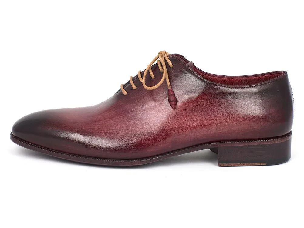 Paul Parkman Men's Wholecut Plain Toe Oxfords in Burgundy