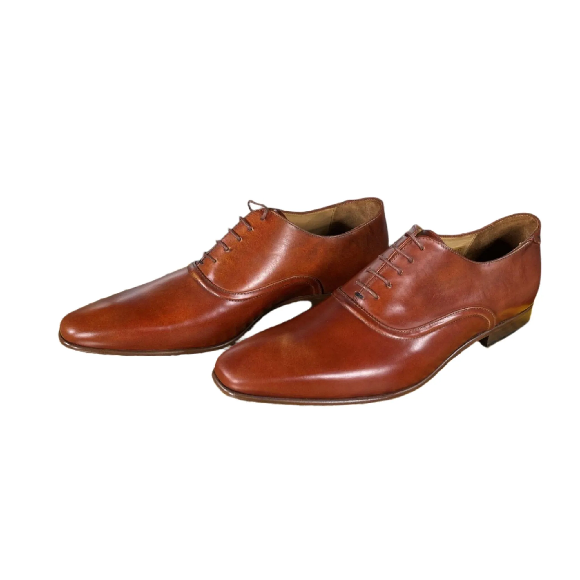 Paul Smith Starling Tan Leather Oxfords