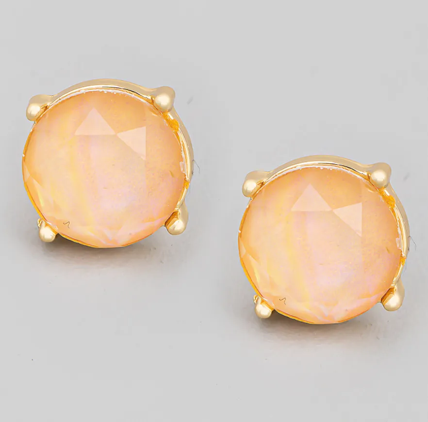 Peachy Stud Earrings