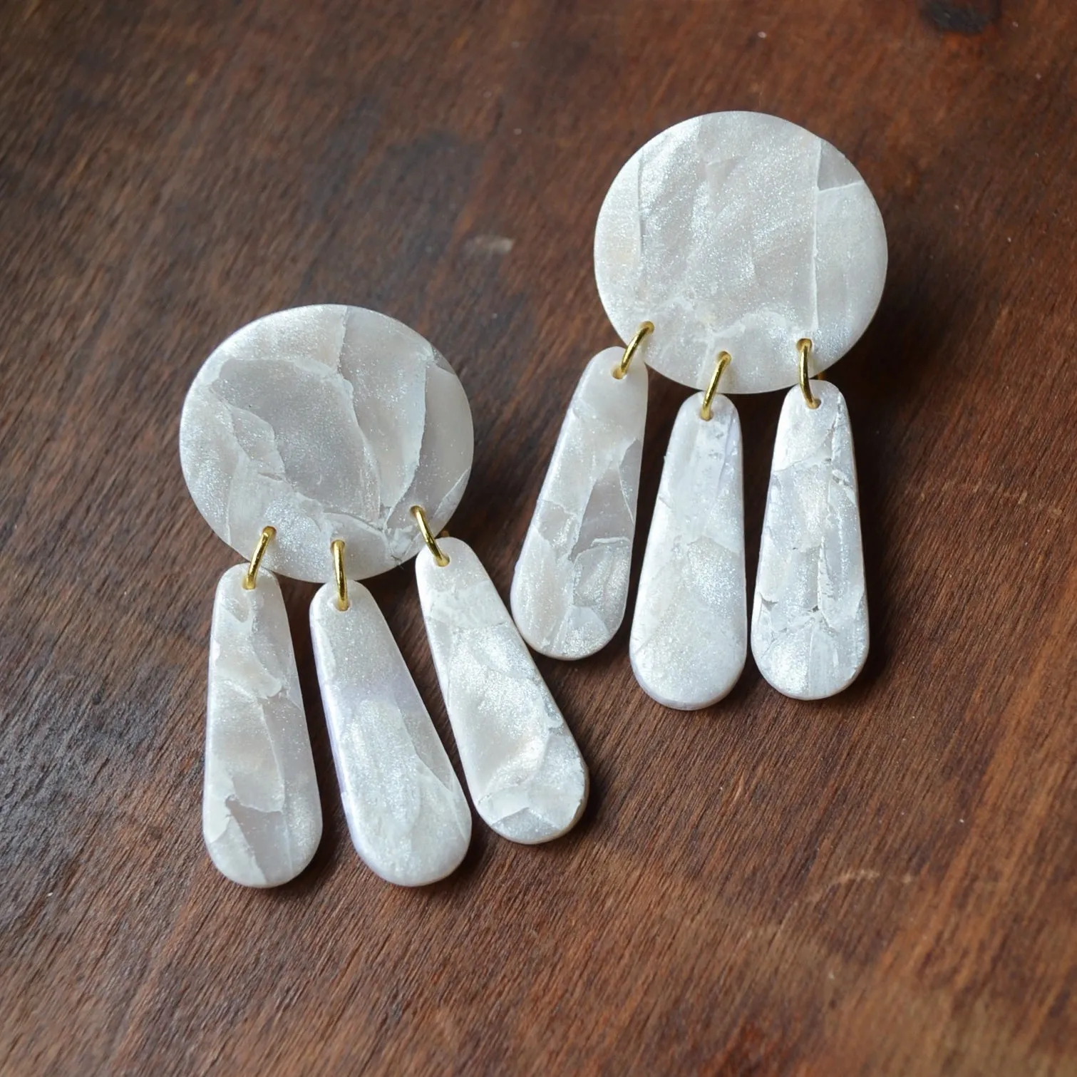 Pearl In The Shell Statement Earrings