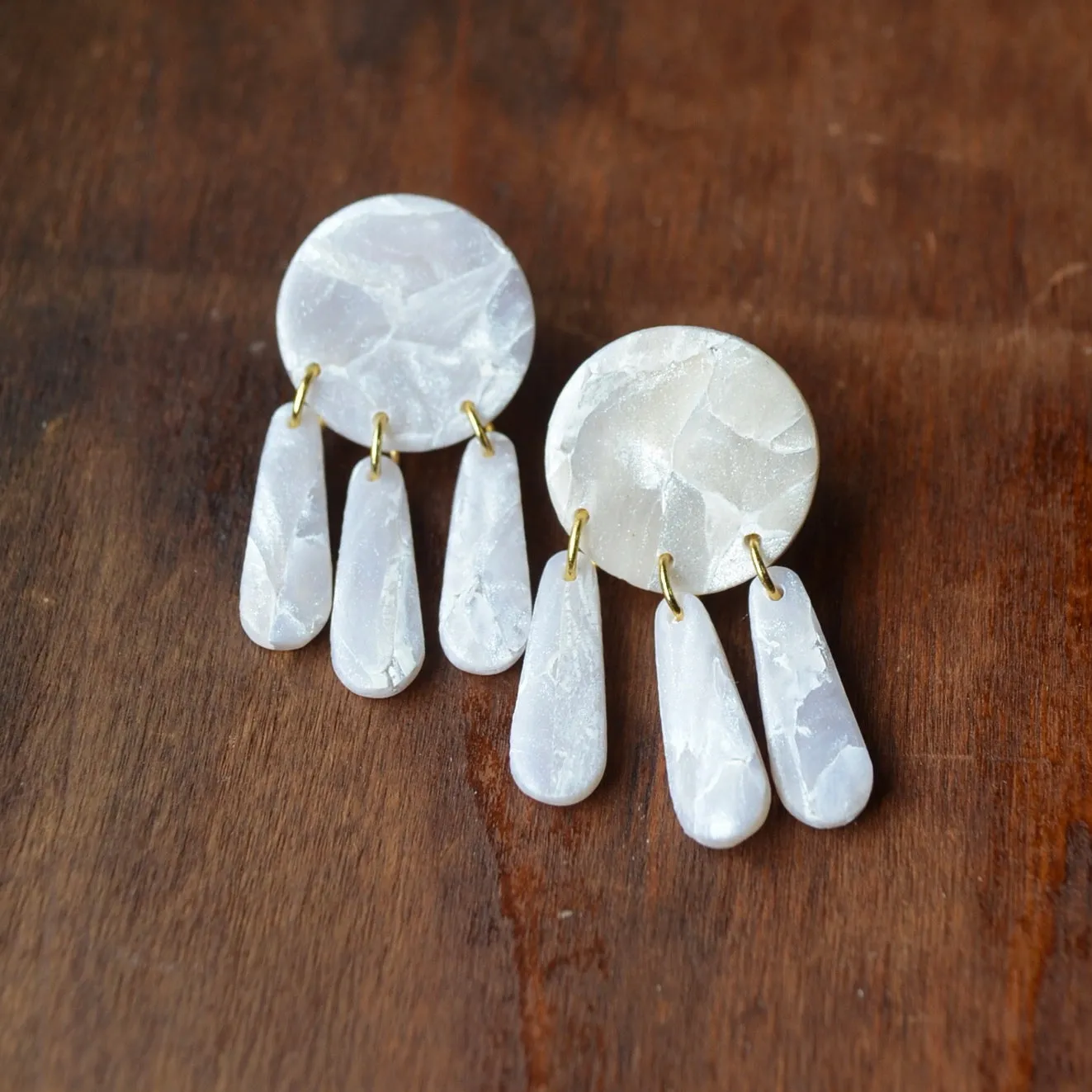 Pearl In The Shell Statement Earrings
