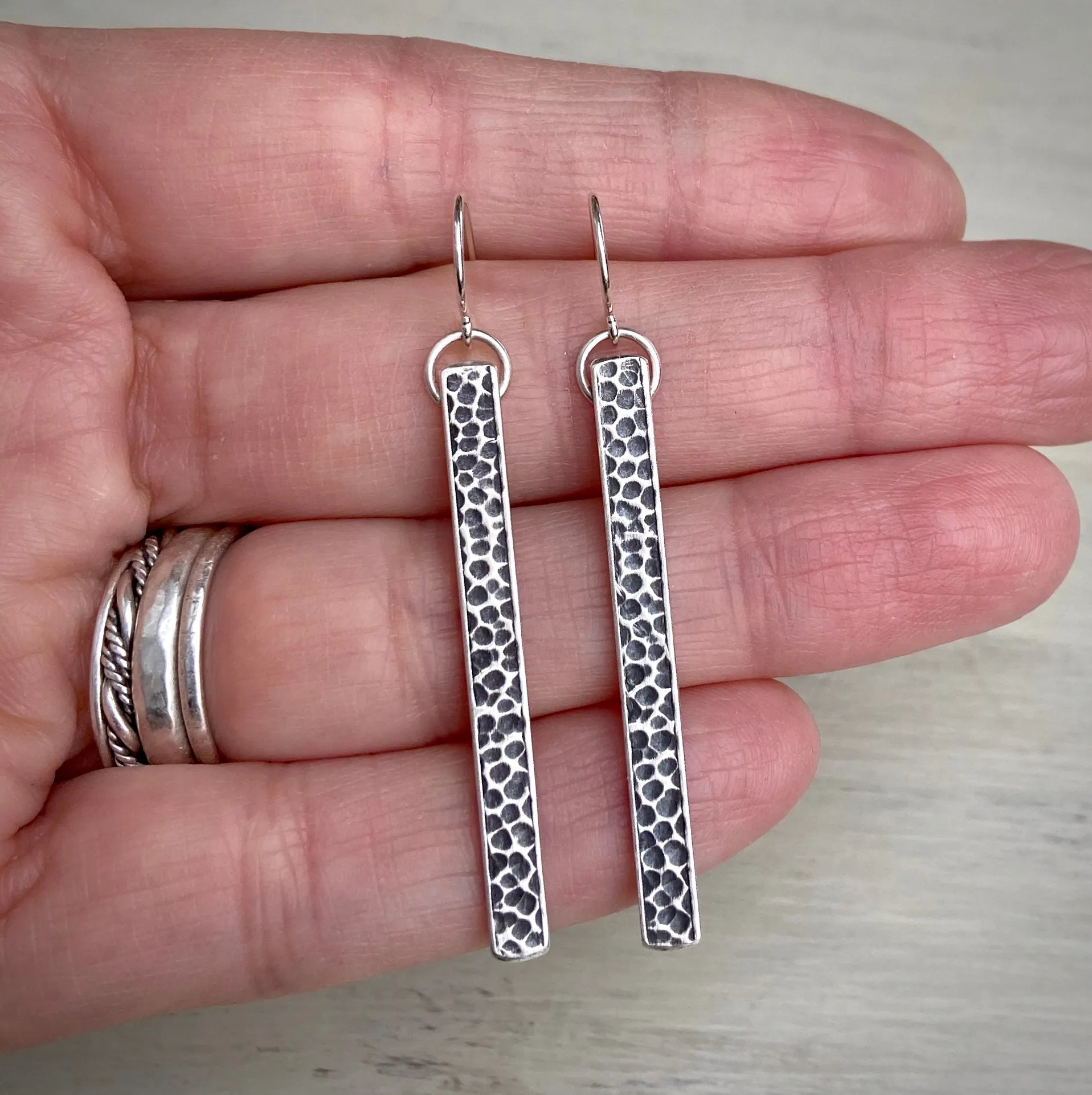 Pebble Bar Earrings