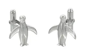 Penguin Cufflinks in Sterling Silver
