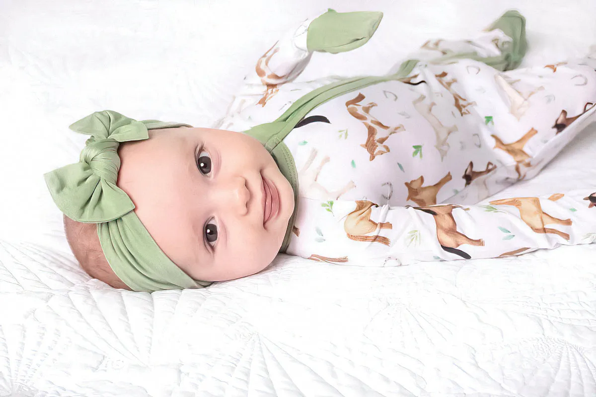 Perfect Ponies | Convertible Bamboo Zipper Baby Pajamas