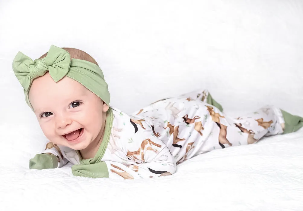Perfect Ponies | Convertible Bamboo Zipper Baby Pajamas