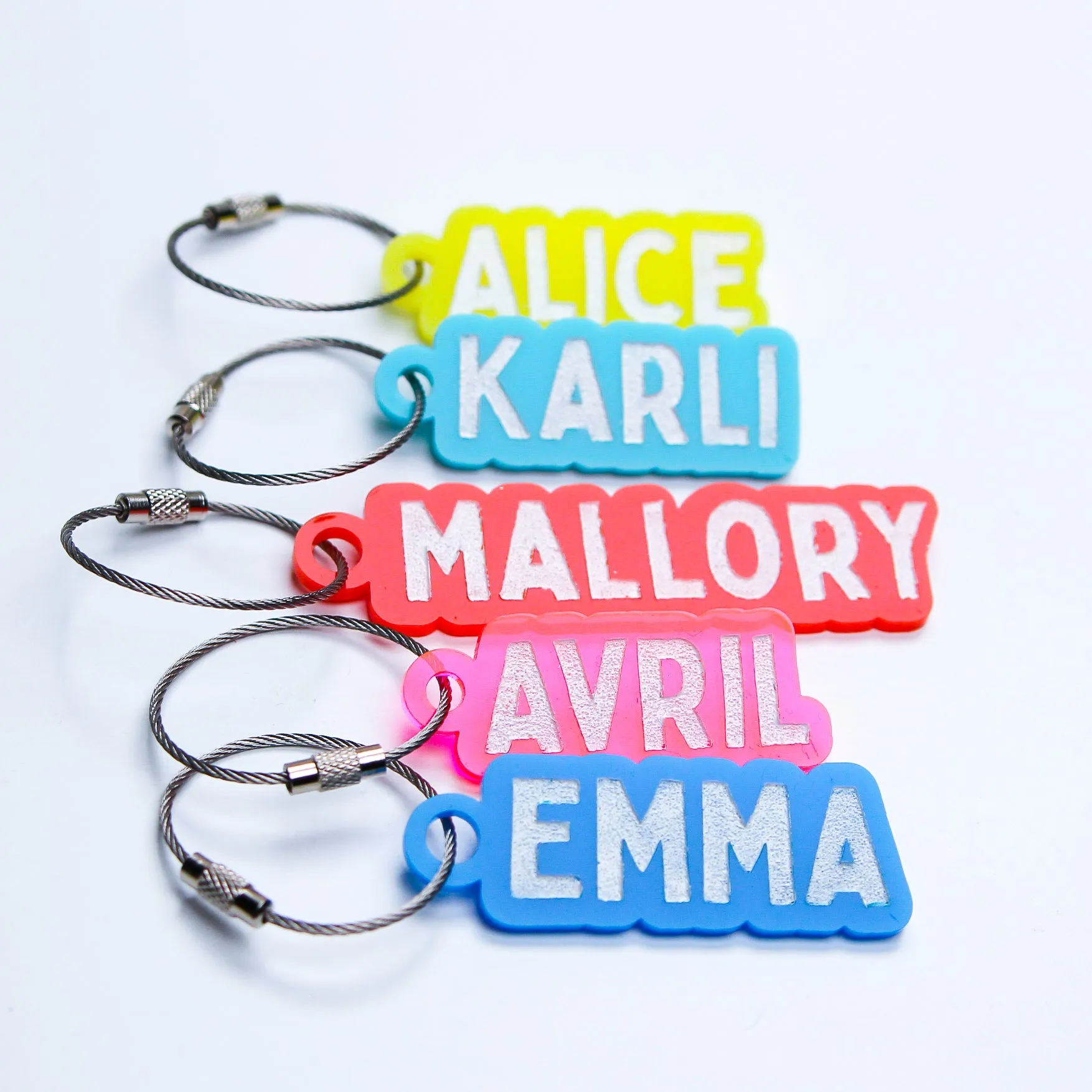 Personalized Name Engraved Bag Tag