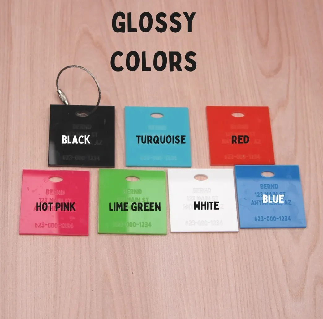 Personalized Name Engraved Bag Tag