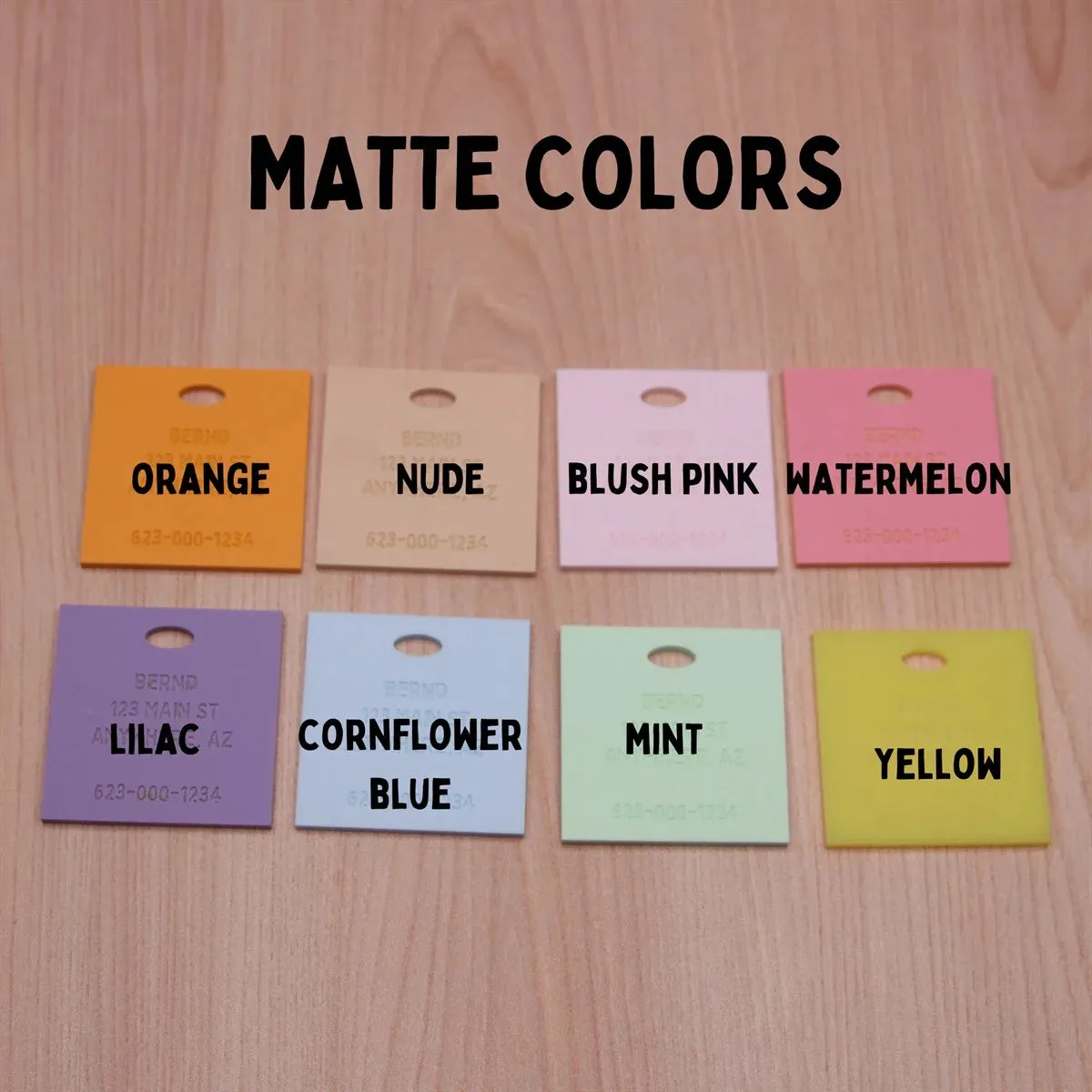 Personalized Name Engraved Bag Tag
