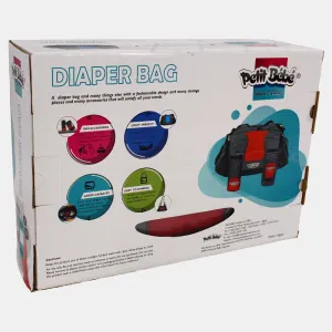 Petit Bebe Smart Gear Diaper Bag – Red