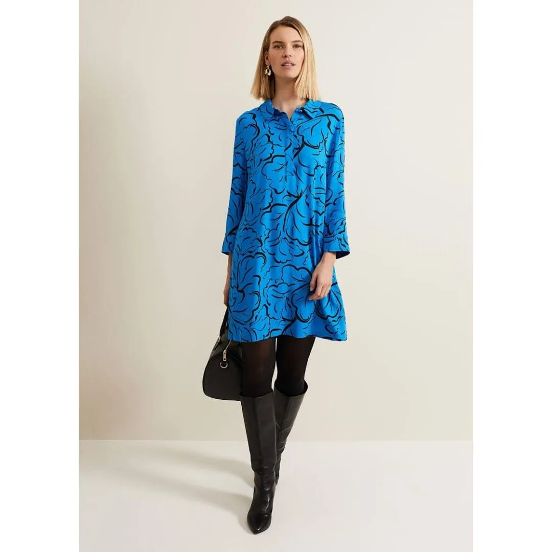 Phase Eight Marina Leaf Tunic - Blue