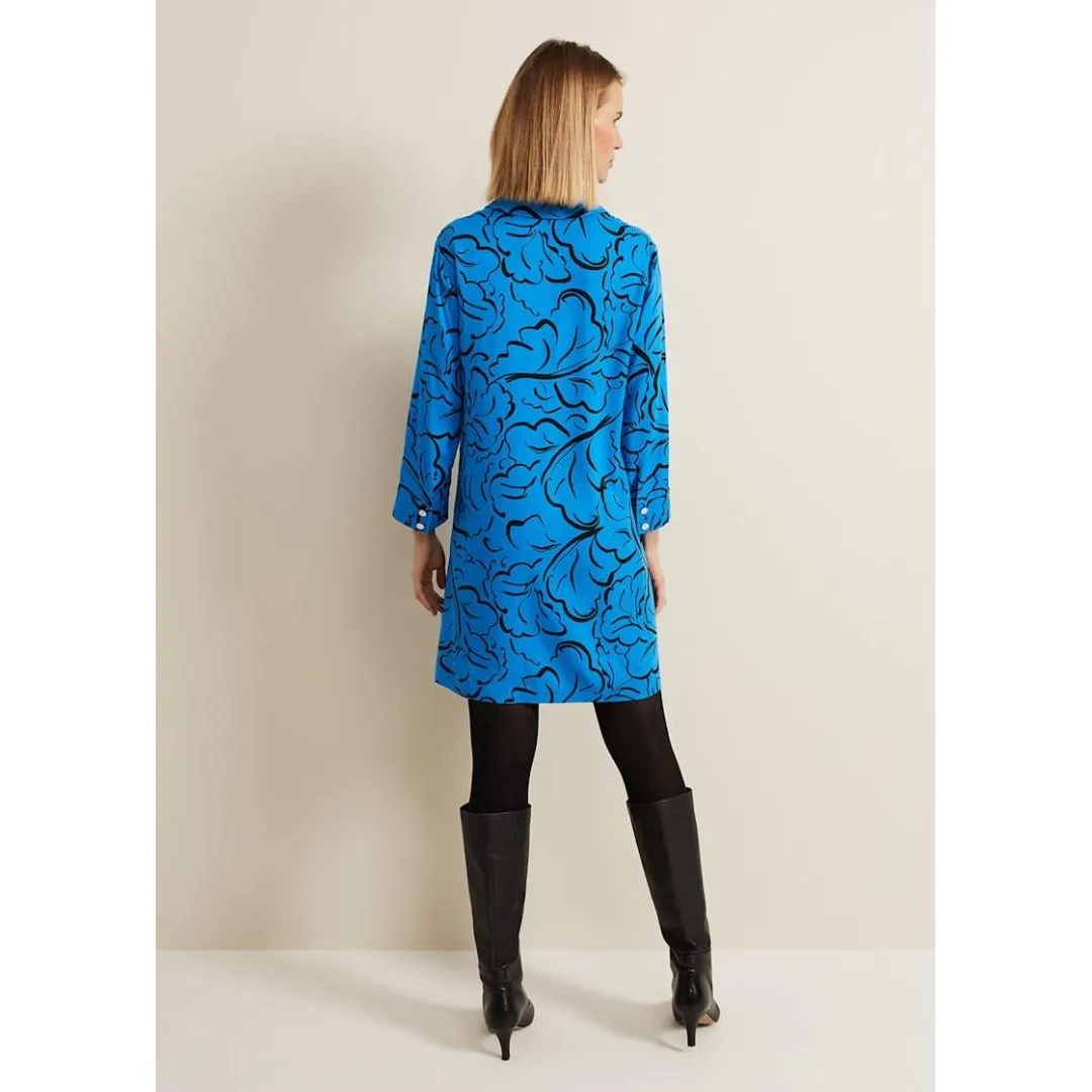 Phase Eight Marina Leaf Tunic - Blue