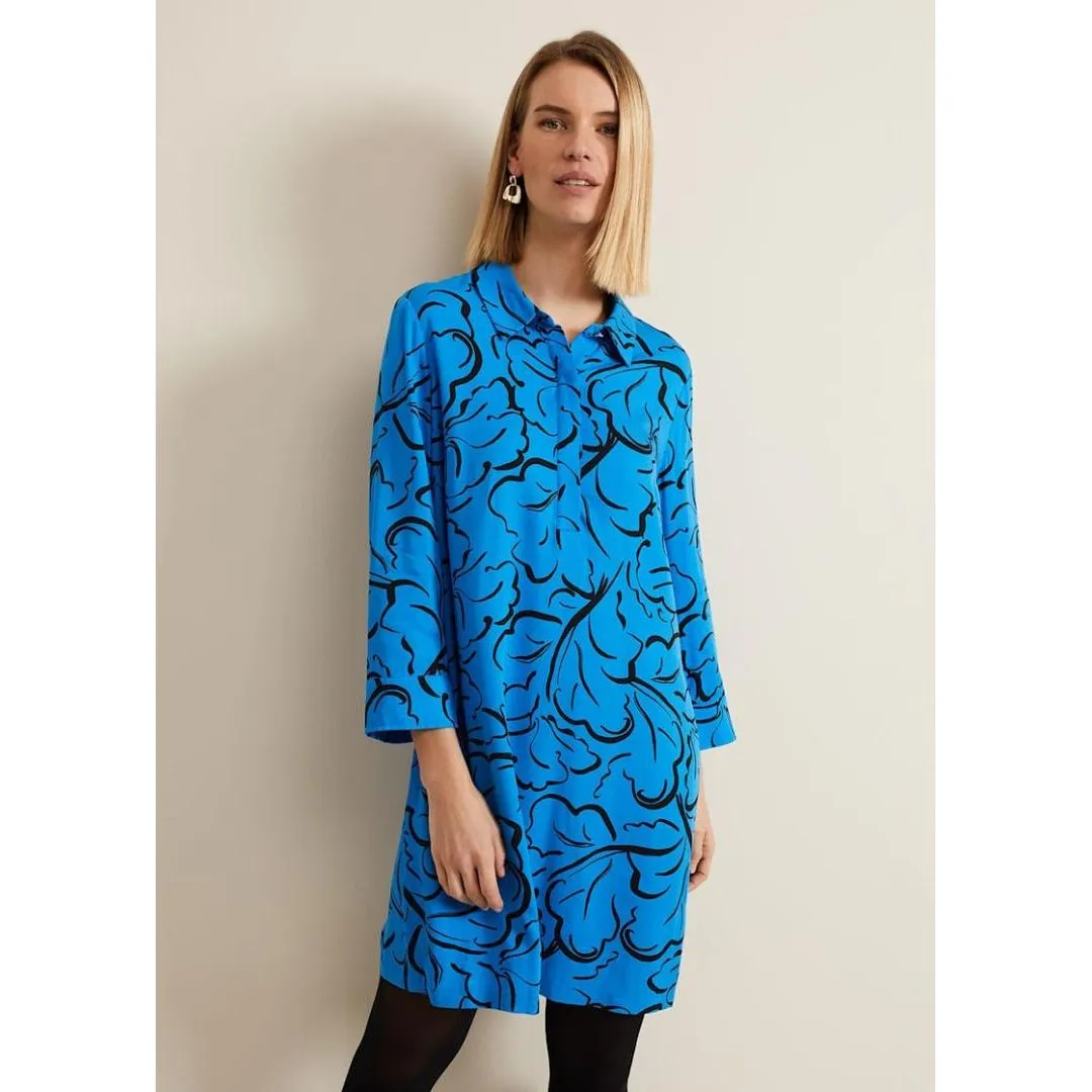 Phase Eight Marina Leaf Tunic - Blue