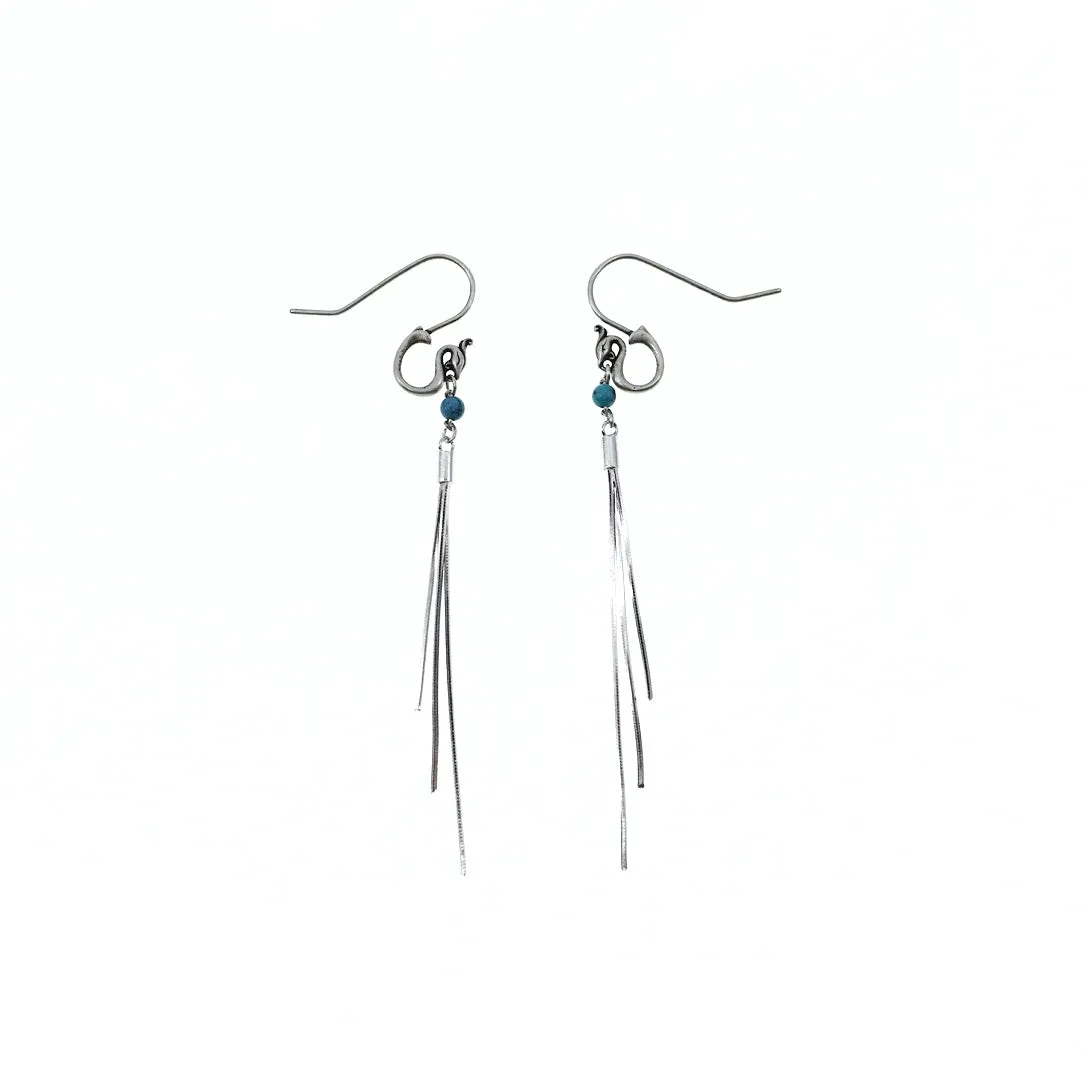Phoenix Tassel Earrings in Sterling Silver
