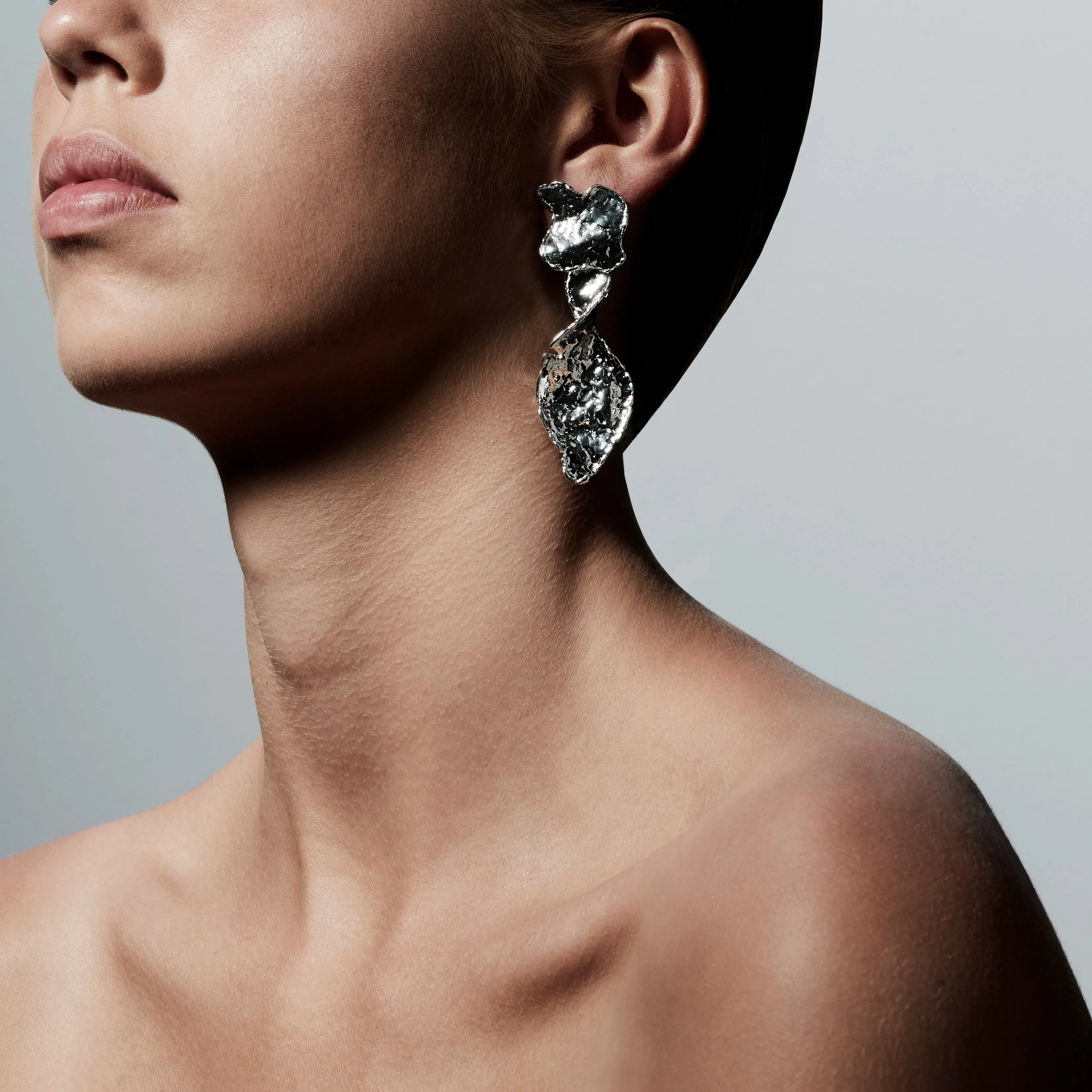 Pilgrim Compass Earrings - Silver