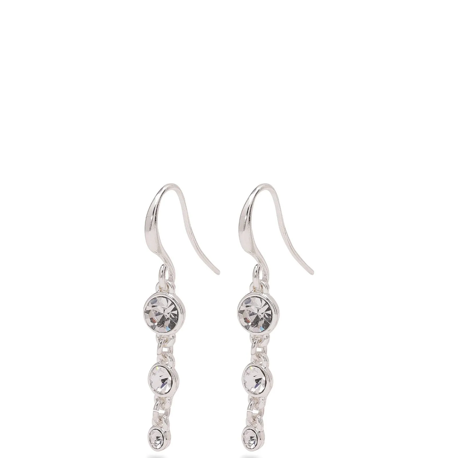 Pilgrim Lucia Silver Drop Earrings