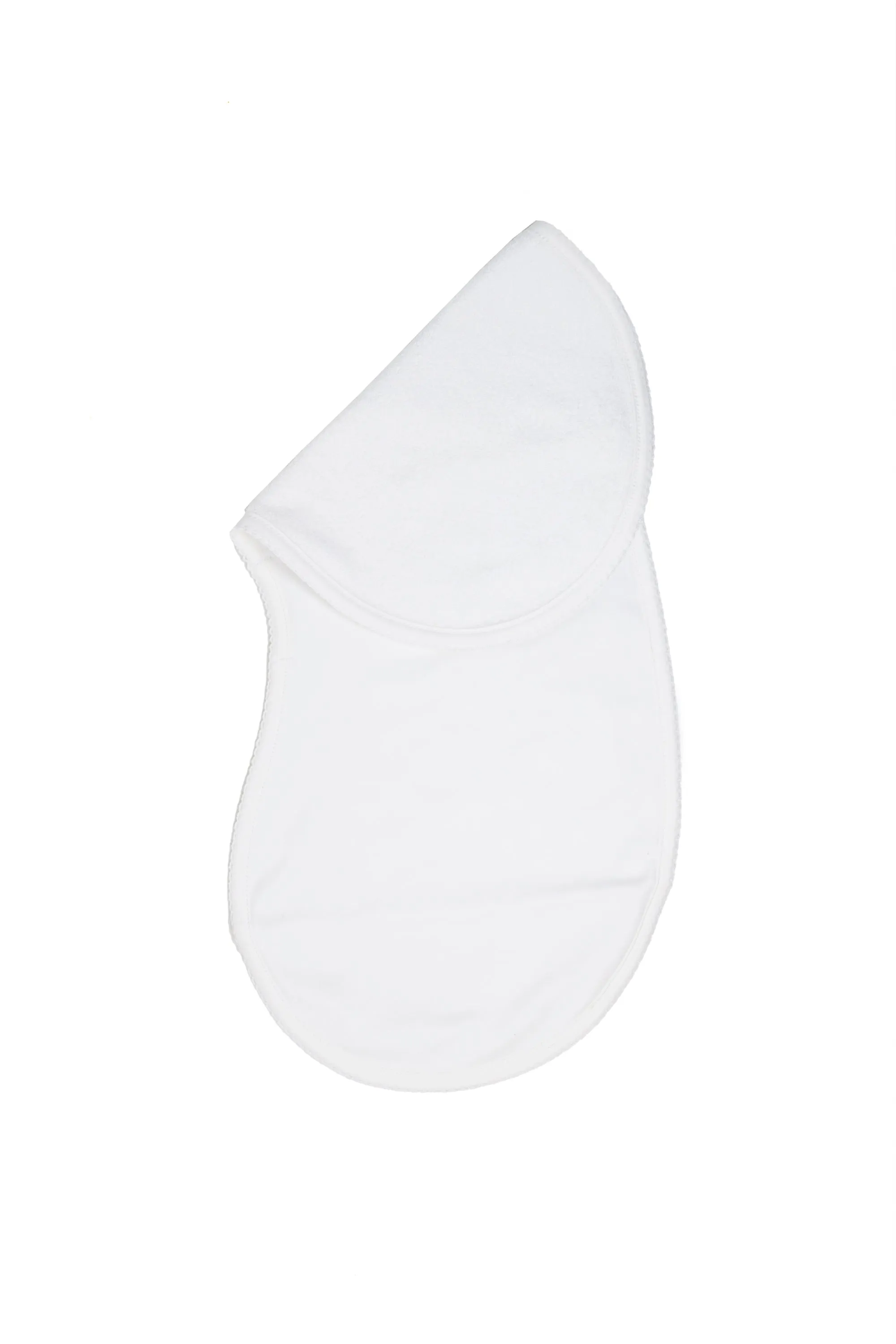 Pima Baby Burp Cloth | White