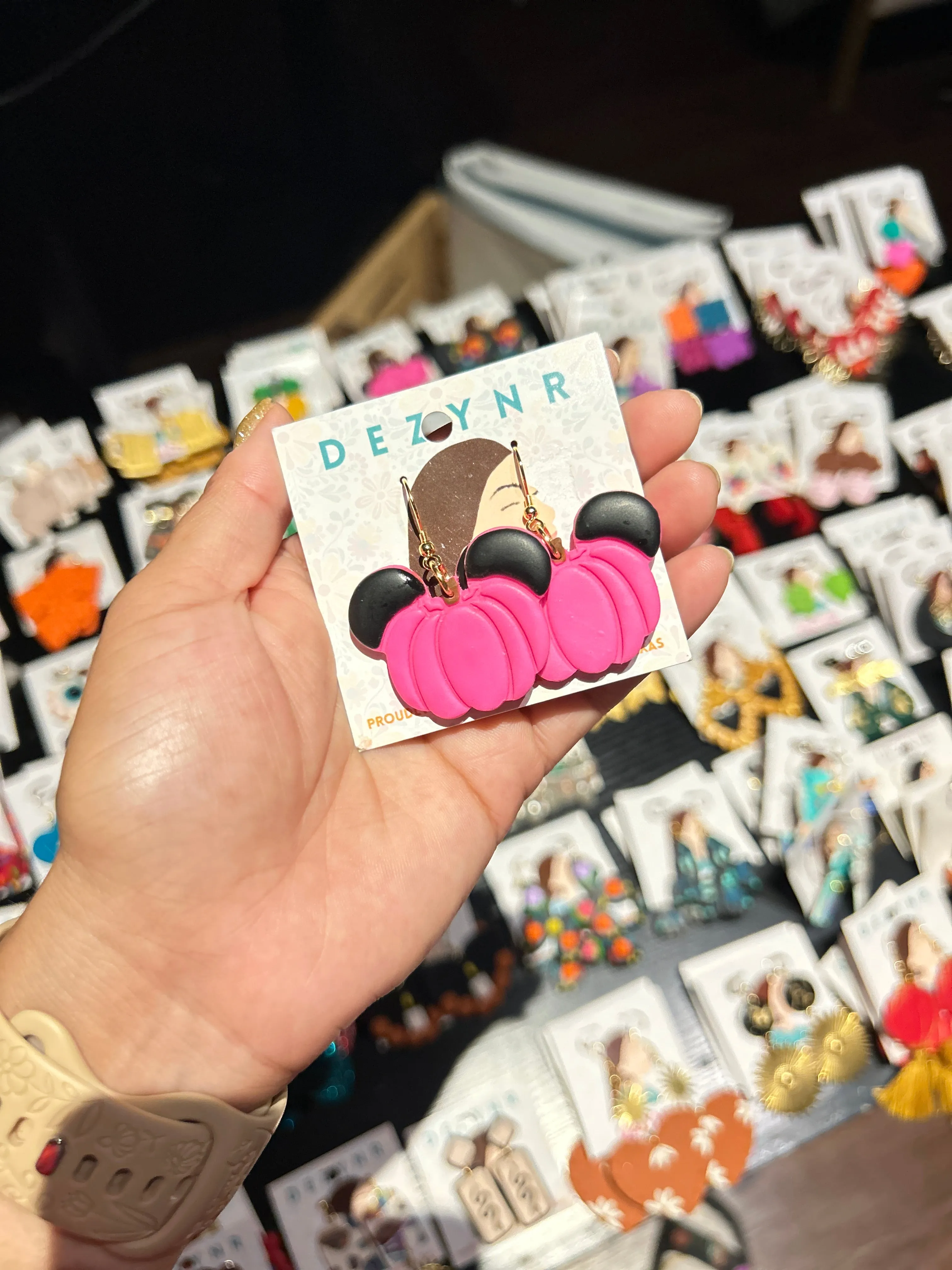 Pink Mickey pumpkins