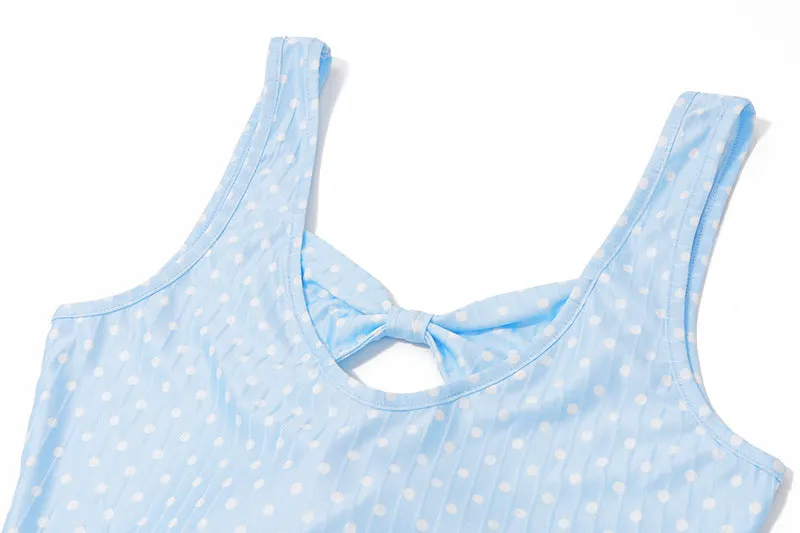 Polka Dot Bubble Mini Dress