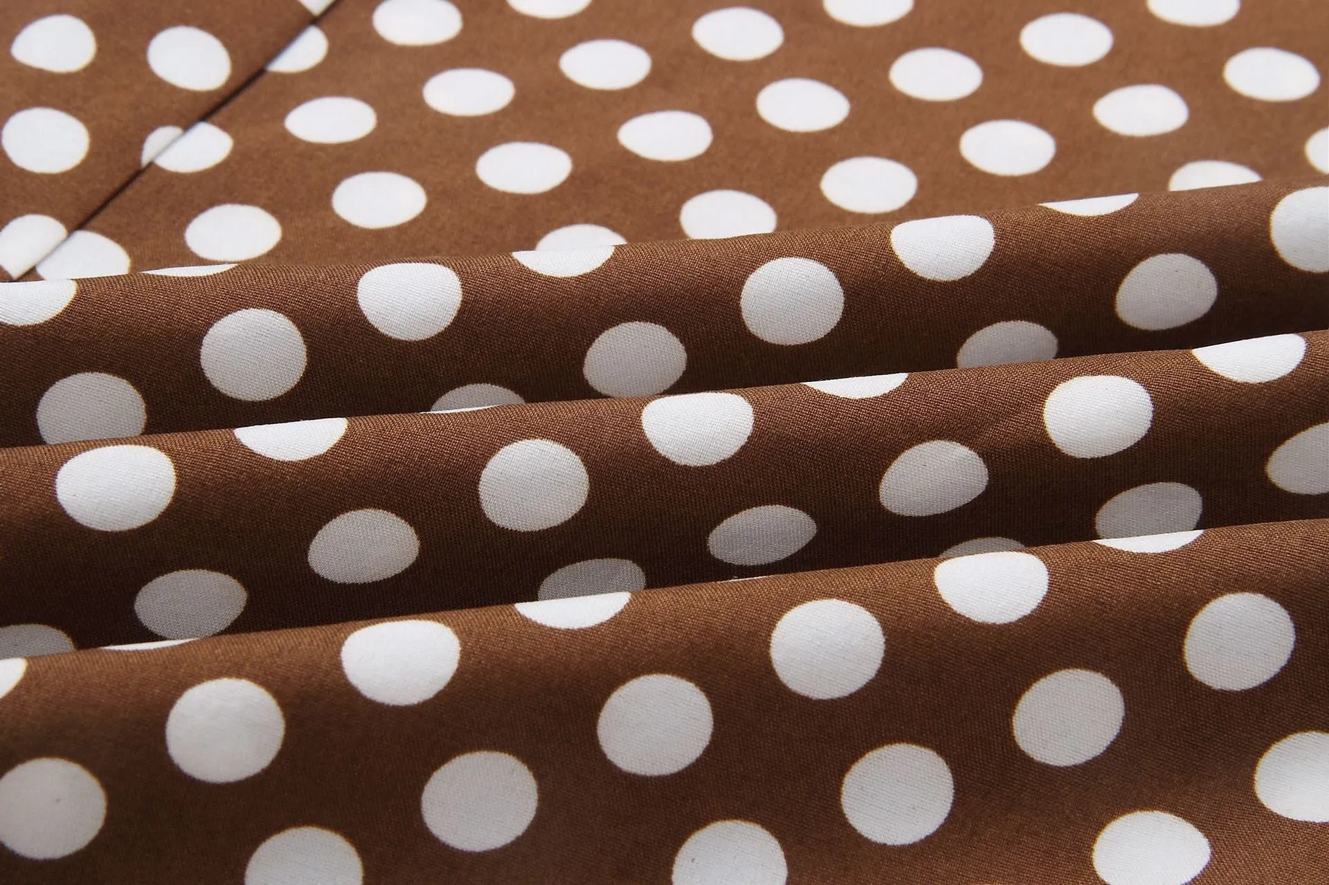 Polka Dot Print Lace-up Irregular Maxi Dress