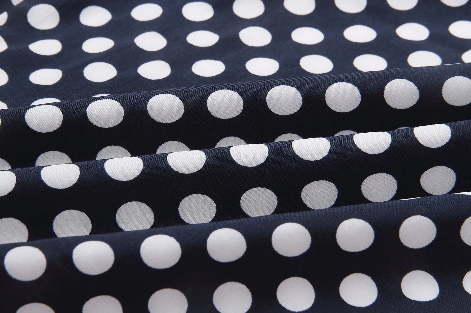 Polka Dot Print Lace-up Irregular Maxi Dress