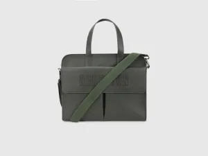 Polyurethane Solid Men Shoulder Bag