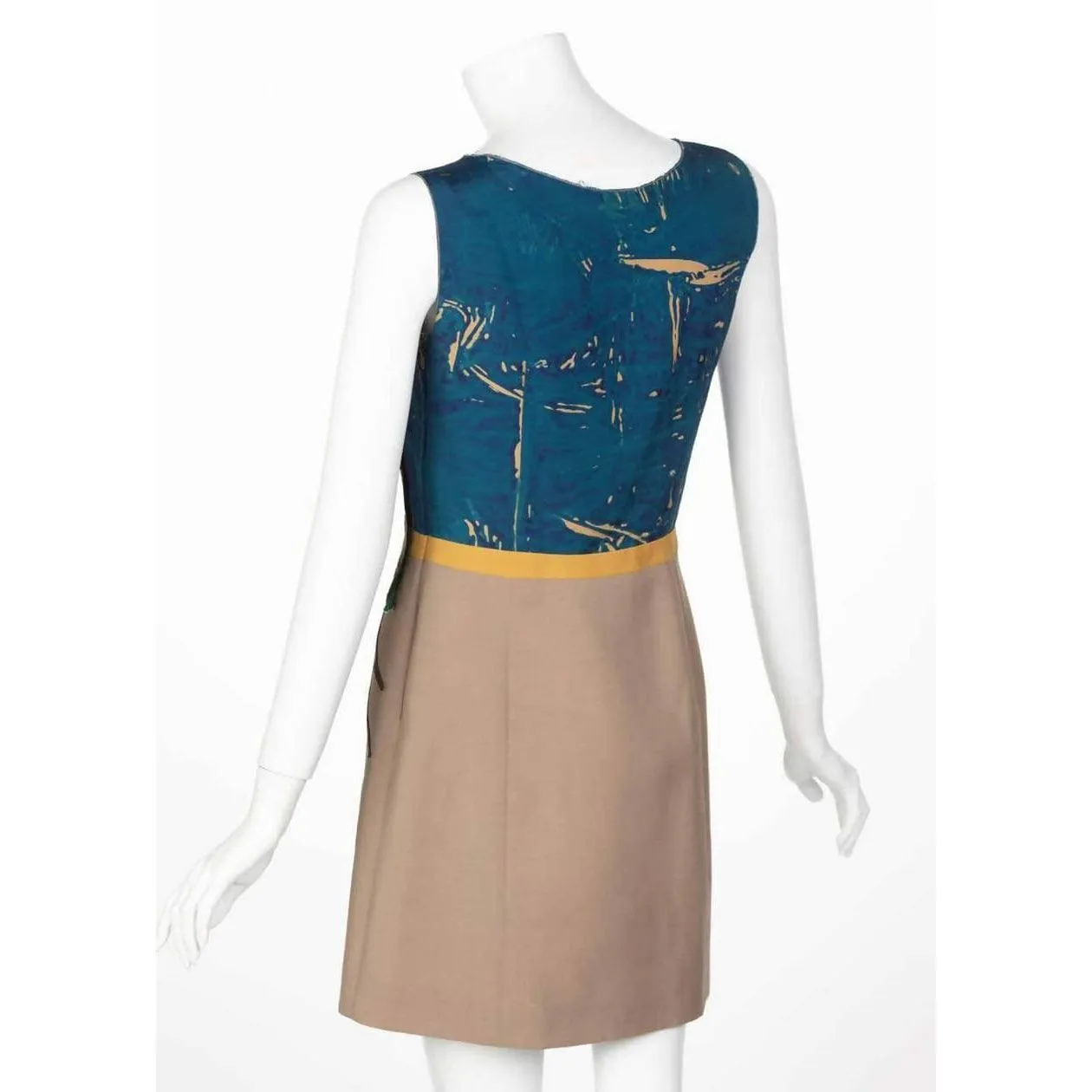 PRADA Mohair Parrot Applique Dress Runway 2005 | Size S/M