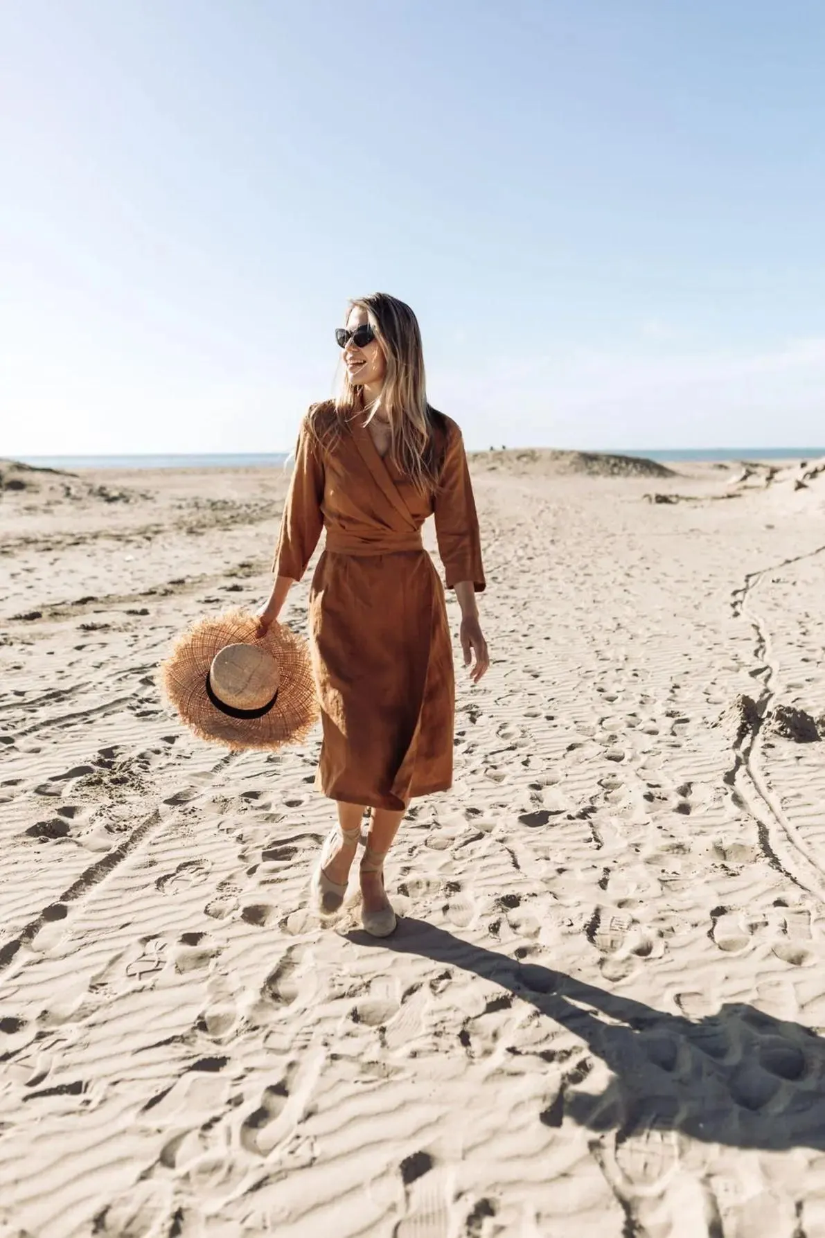 PRE-ORDER Linen Wrap Dress by Odalux