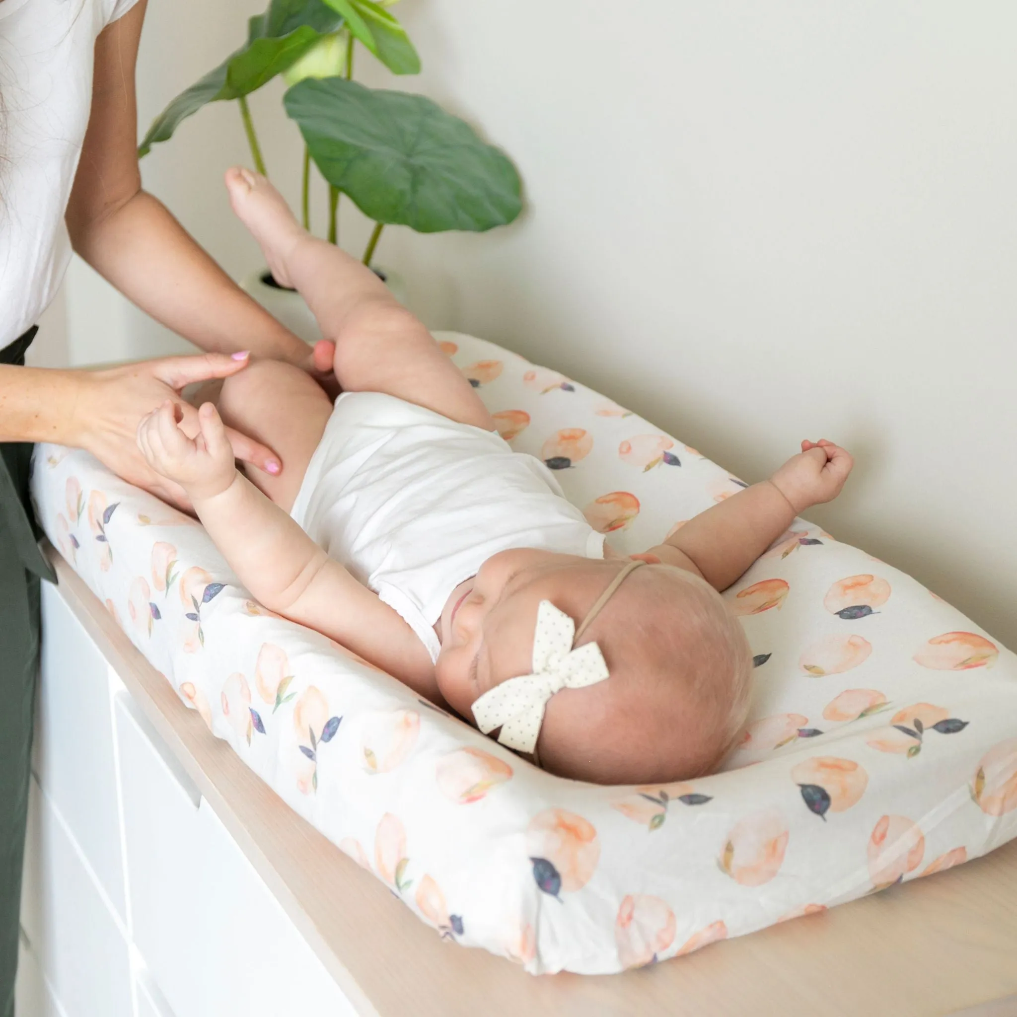 Premium Knit Diaper Changing Pad Cover - Caroline