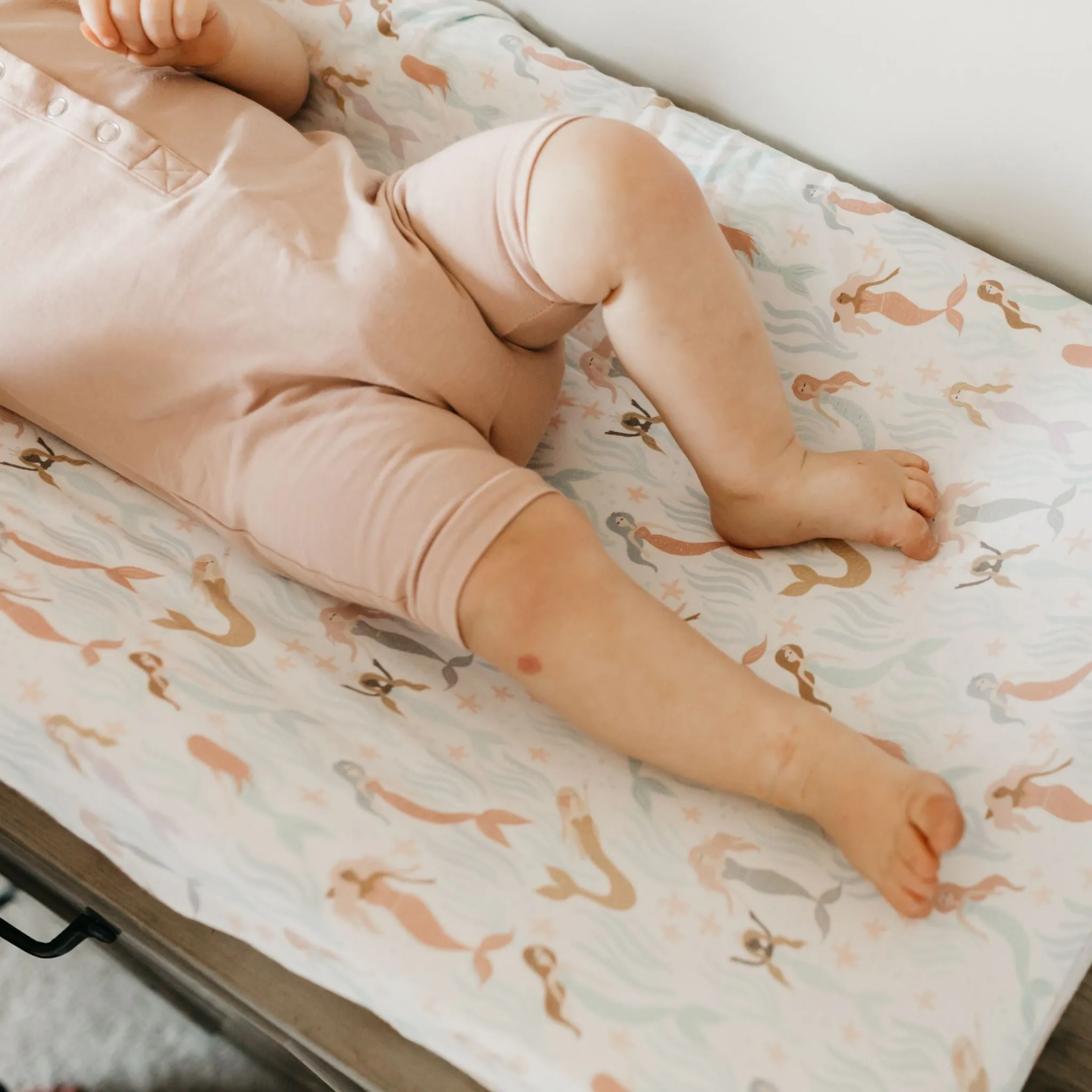 Premium Knit Diaper Changing Pad Cover - Coral