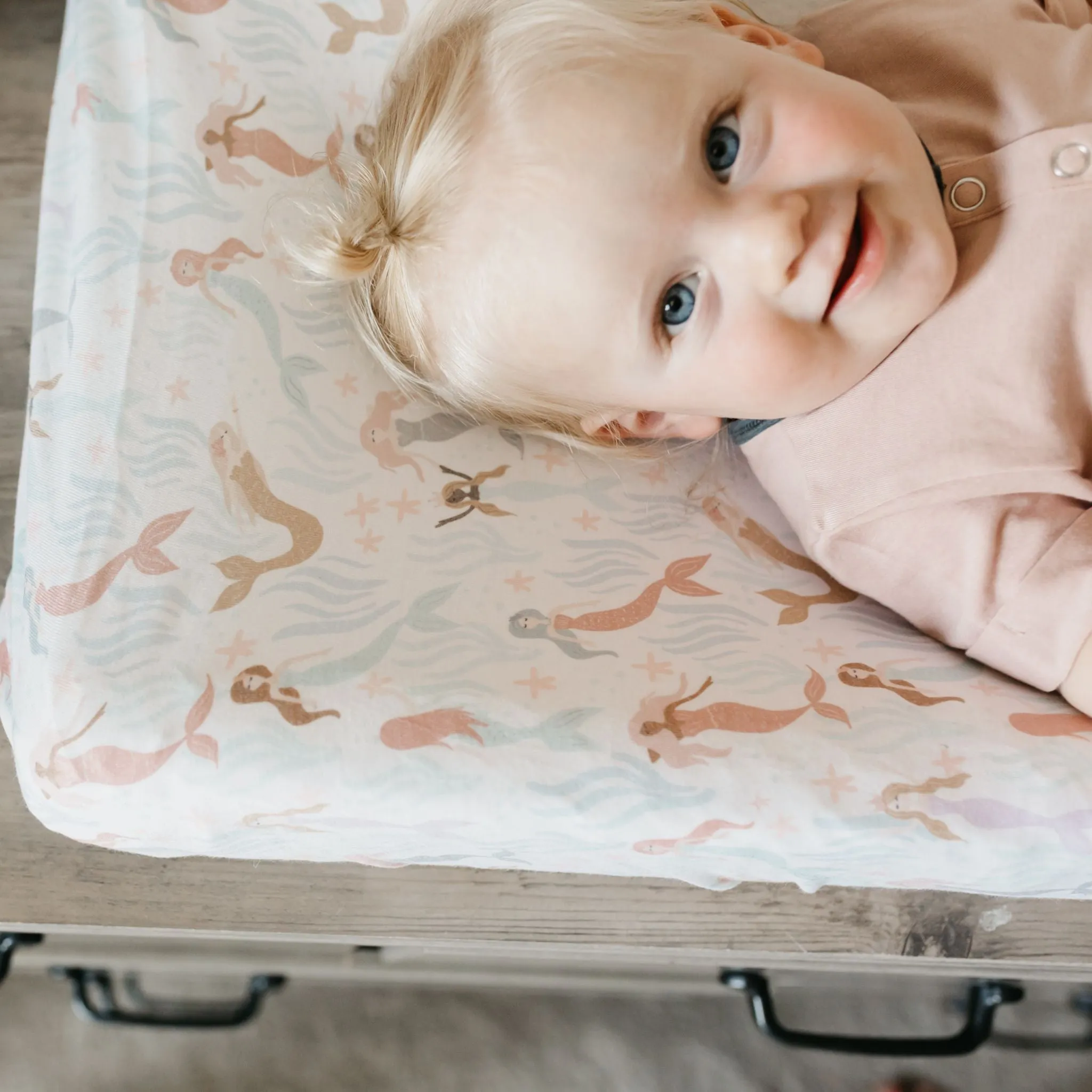 Premium Knit Diaper Changing Pad Cover - Coral