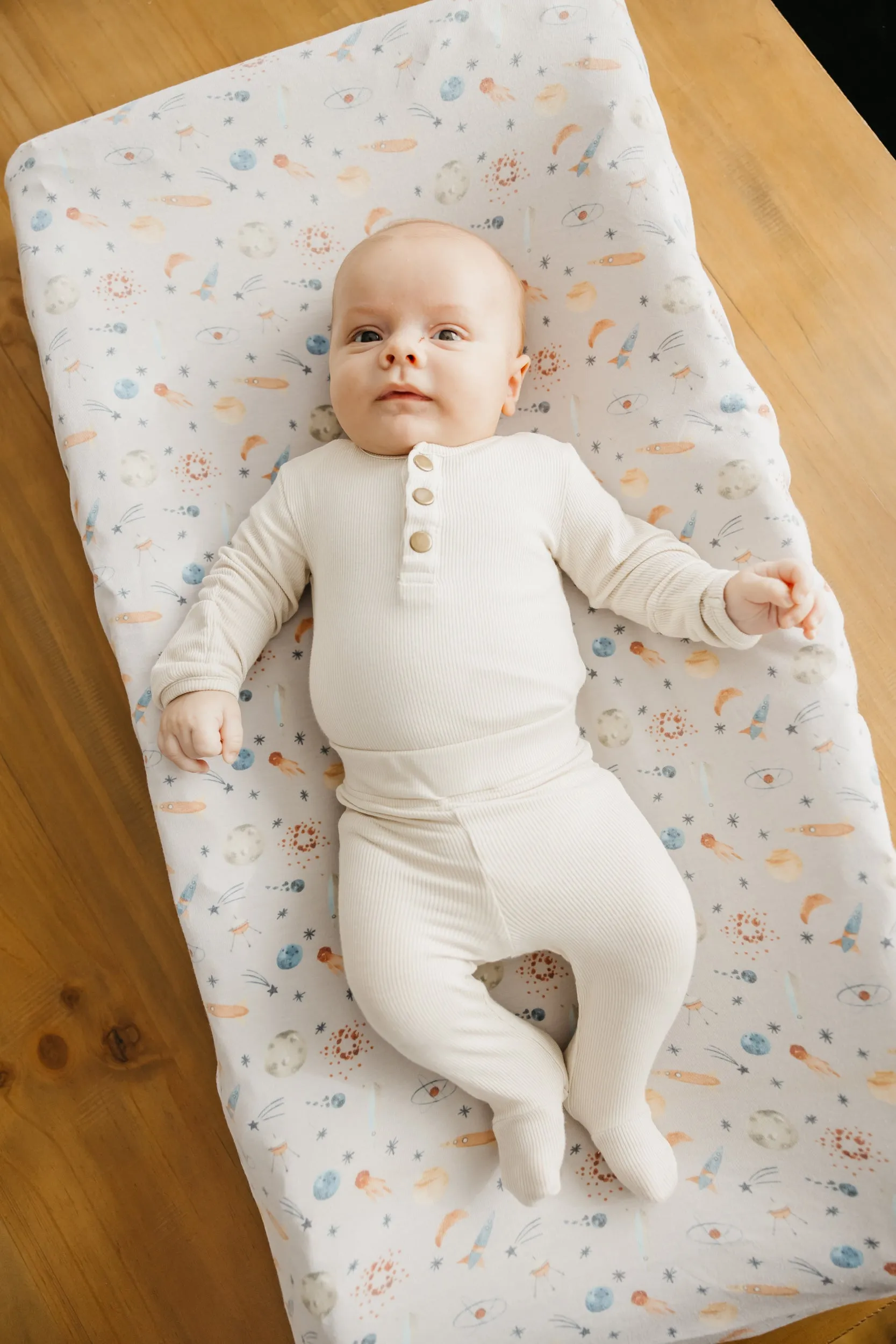 Premium Knit Diaper Changing Pad Cover - Cosmos
