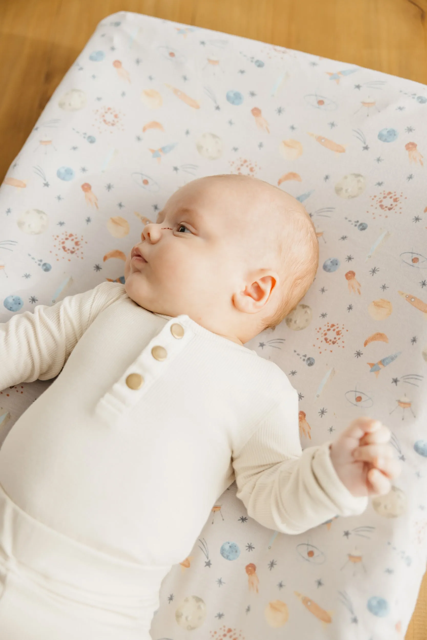 Premium Knit Diaper Changing Pad Cover - Cosmos