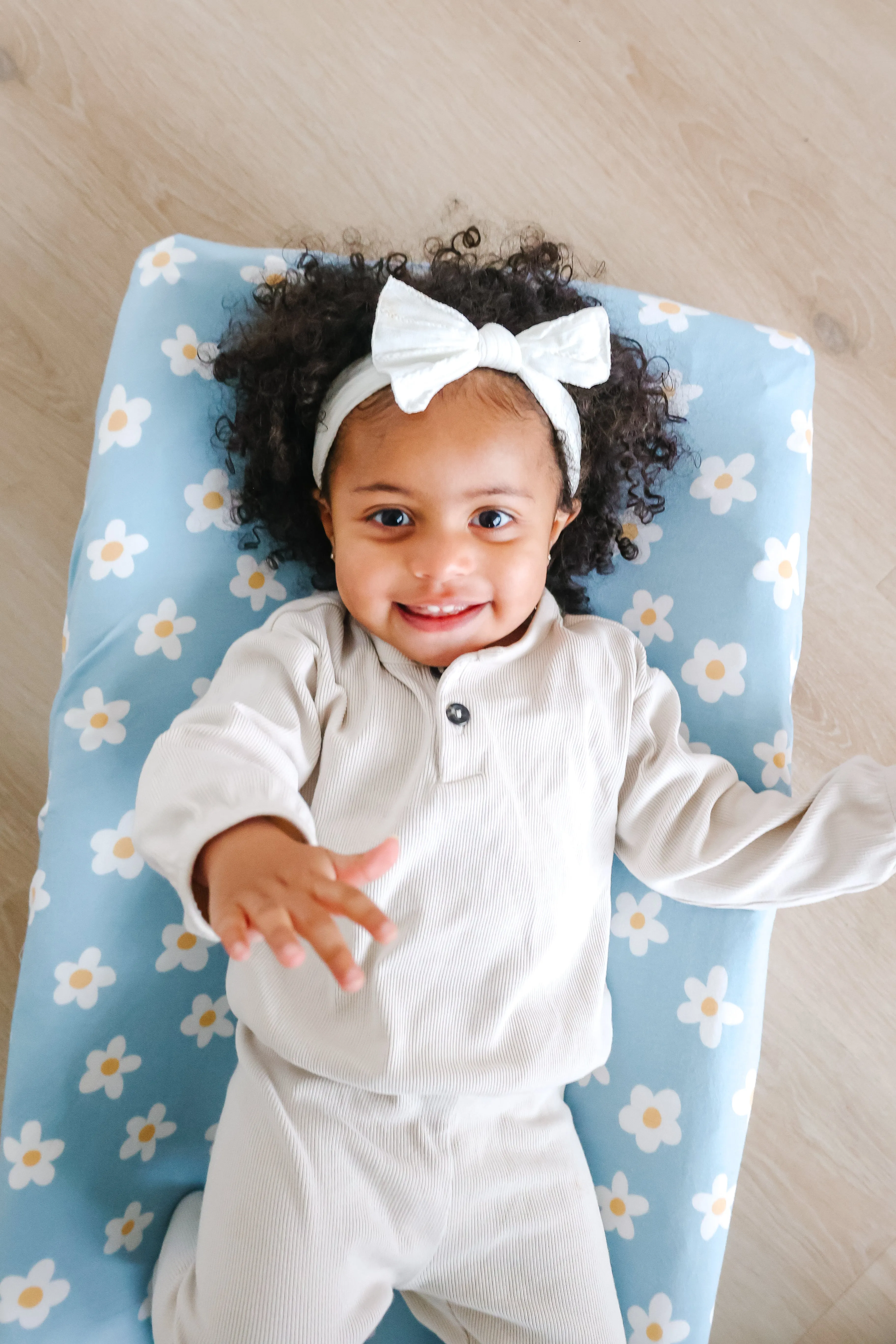 Premium Knit Diaper Changing Pad Cover - Della