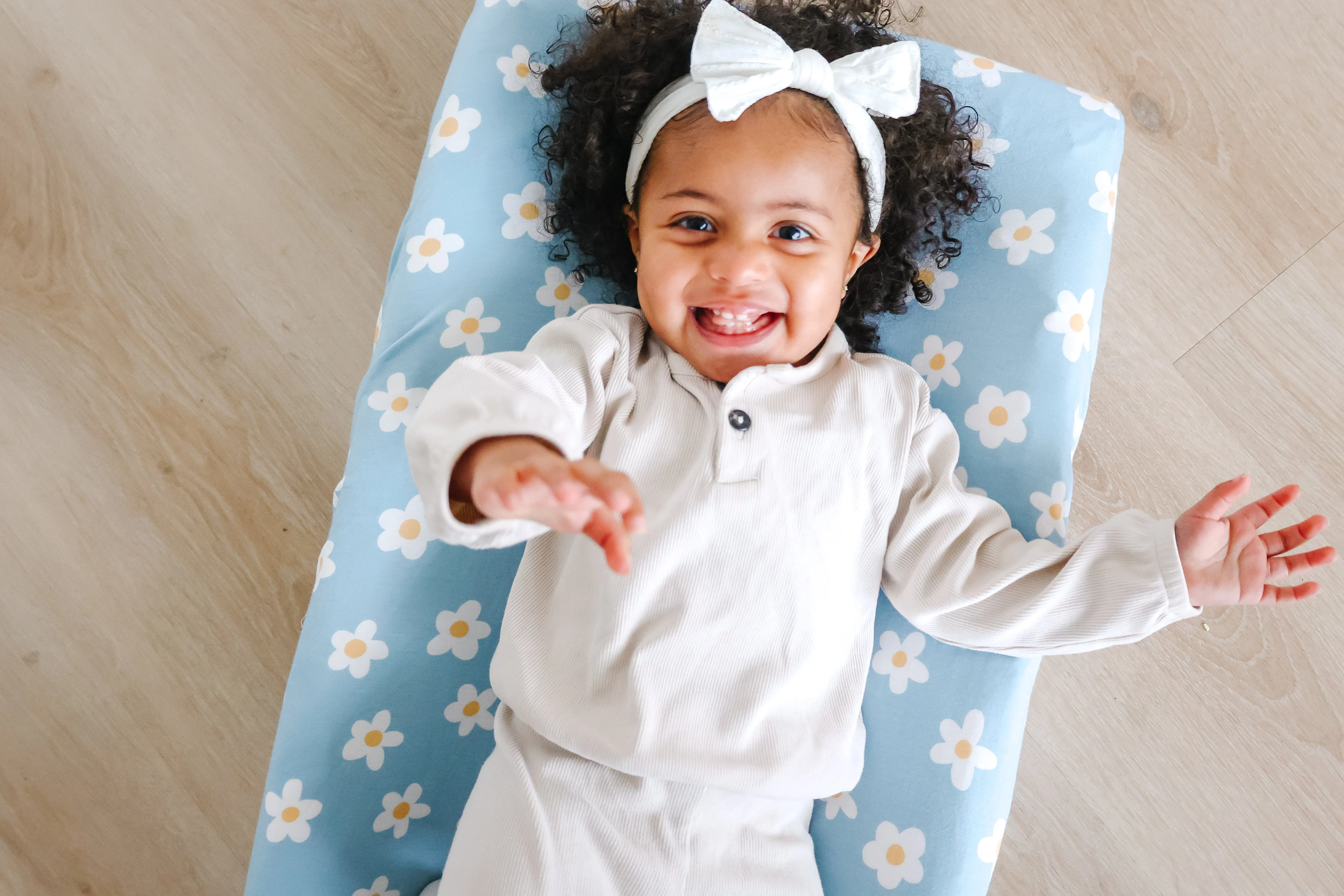 Premium Knit Diaper Changing Pad Cover - Della