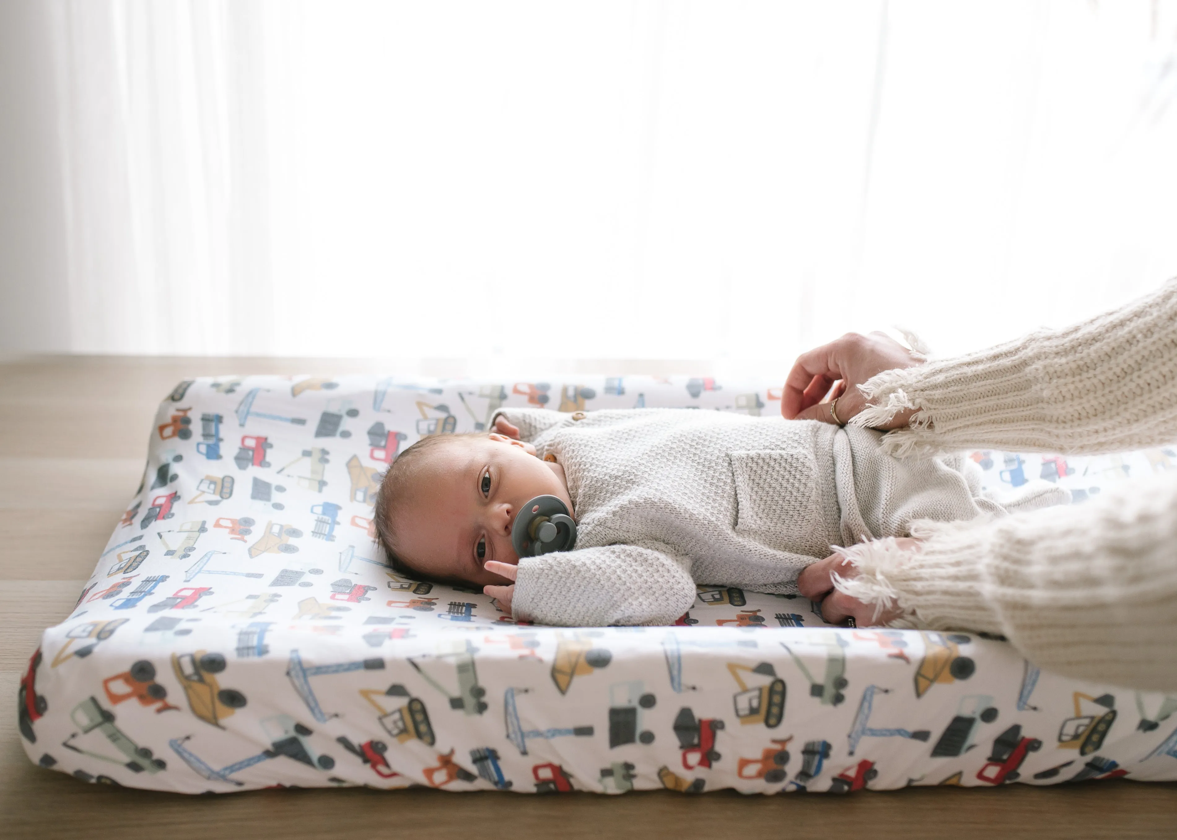 Premium Knit Diaper Changing Pad Cover - Diesel