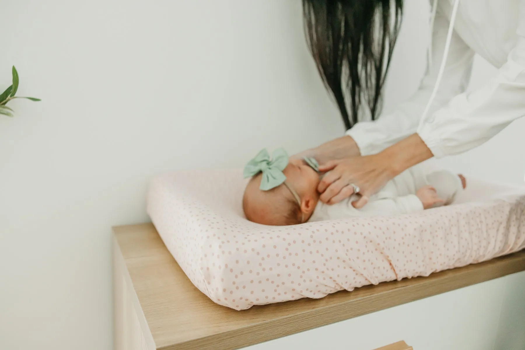 Premium Knit Diaper Changing Pad Cover - Dottie
