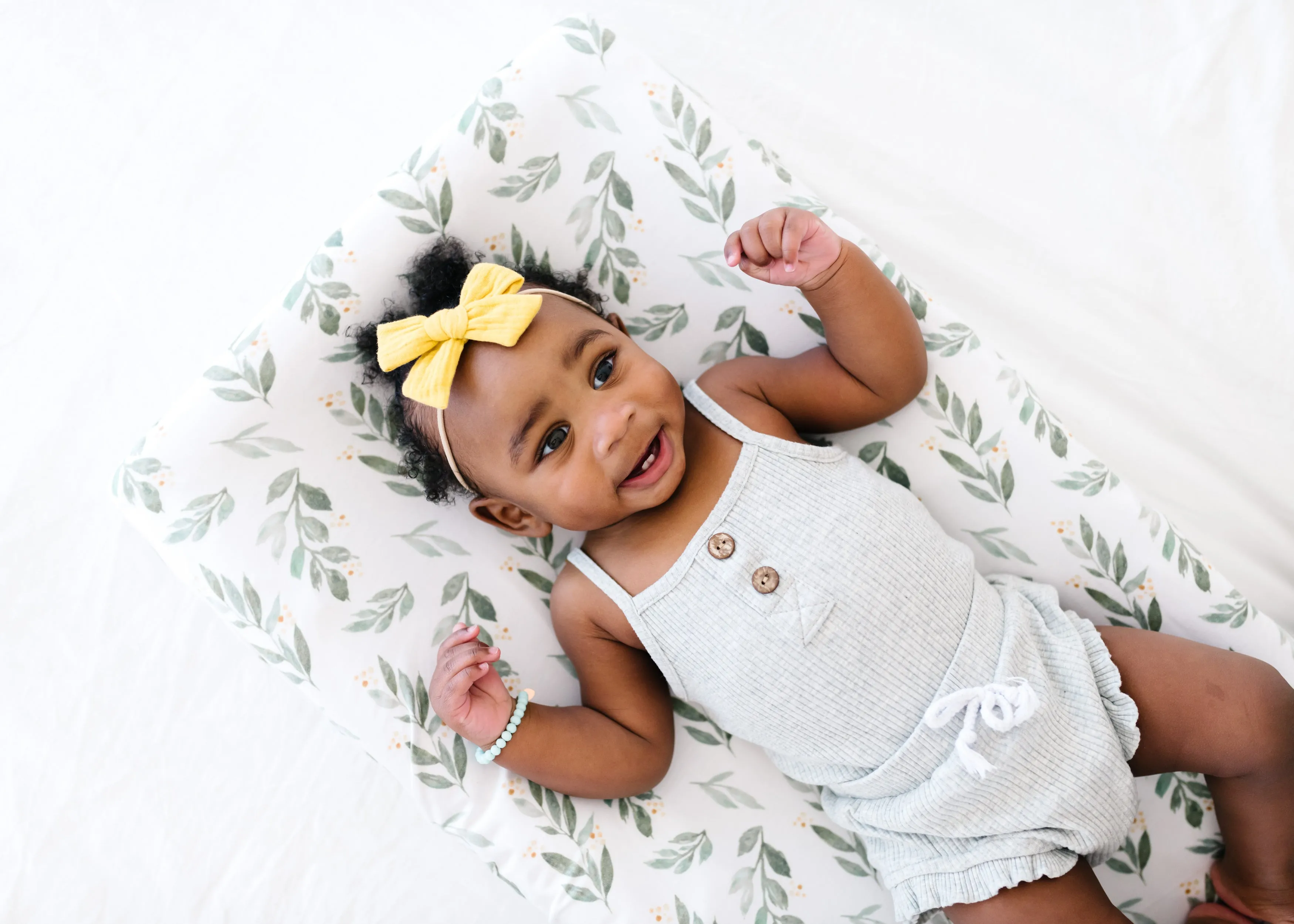 Premium Knit Diaper Changing Pad Cover - Fern