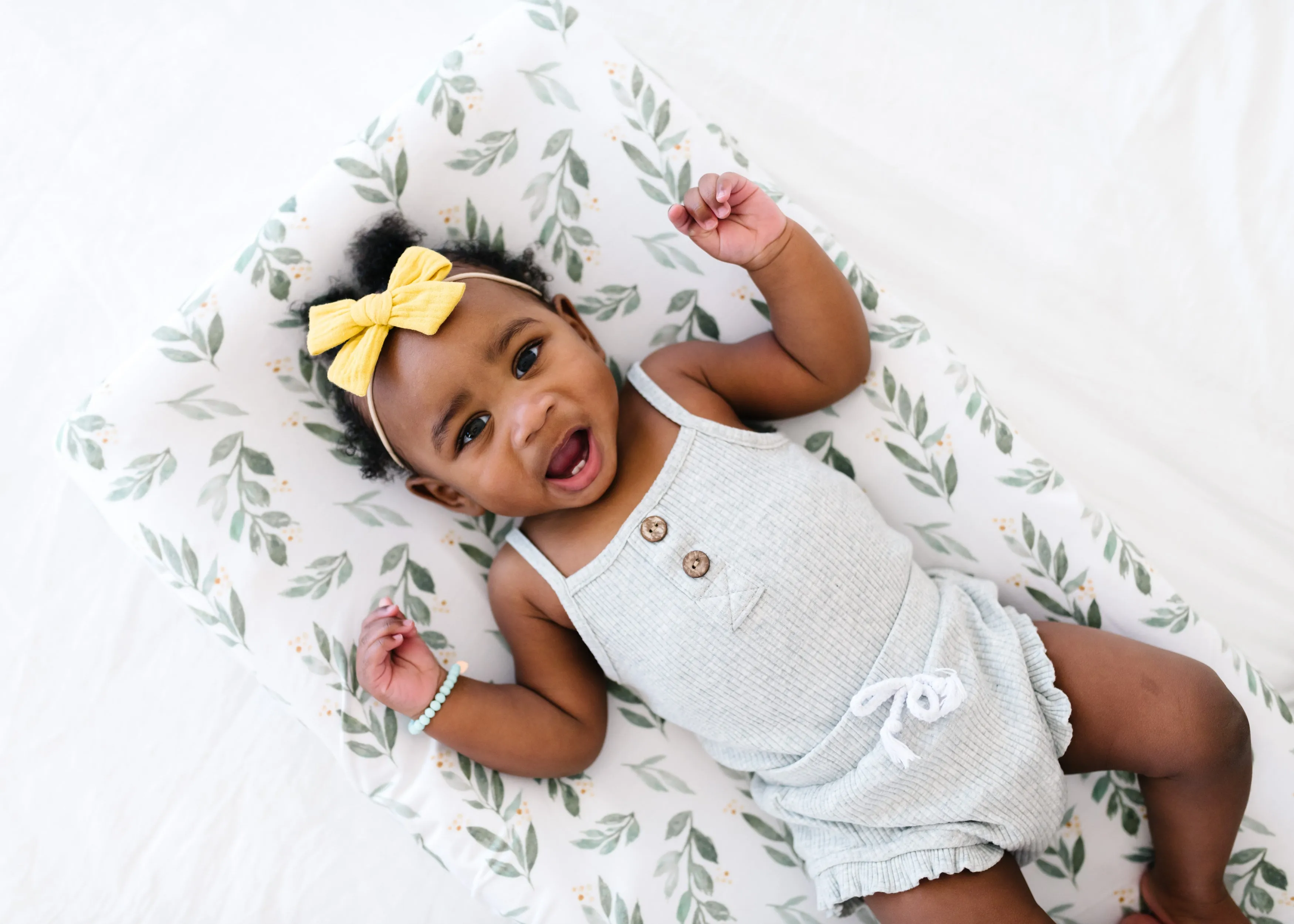 Premium Knit Diaper Changing Pad Cover - Fern